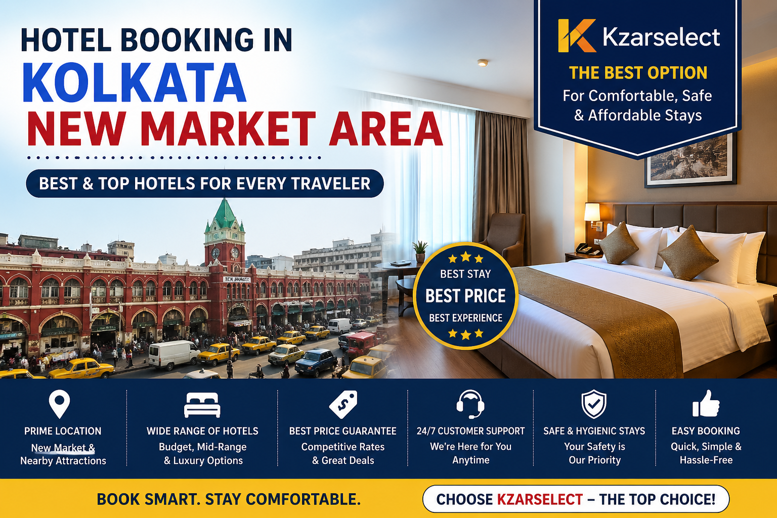 hotel booking in kolkata new market area